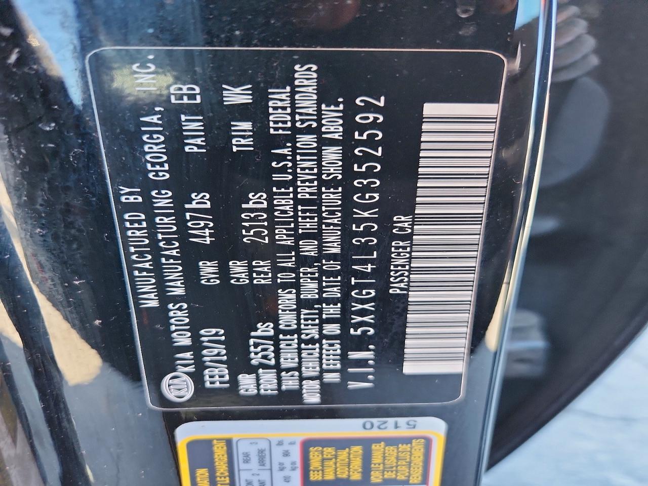 2019 KIA OPTIMA