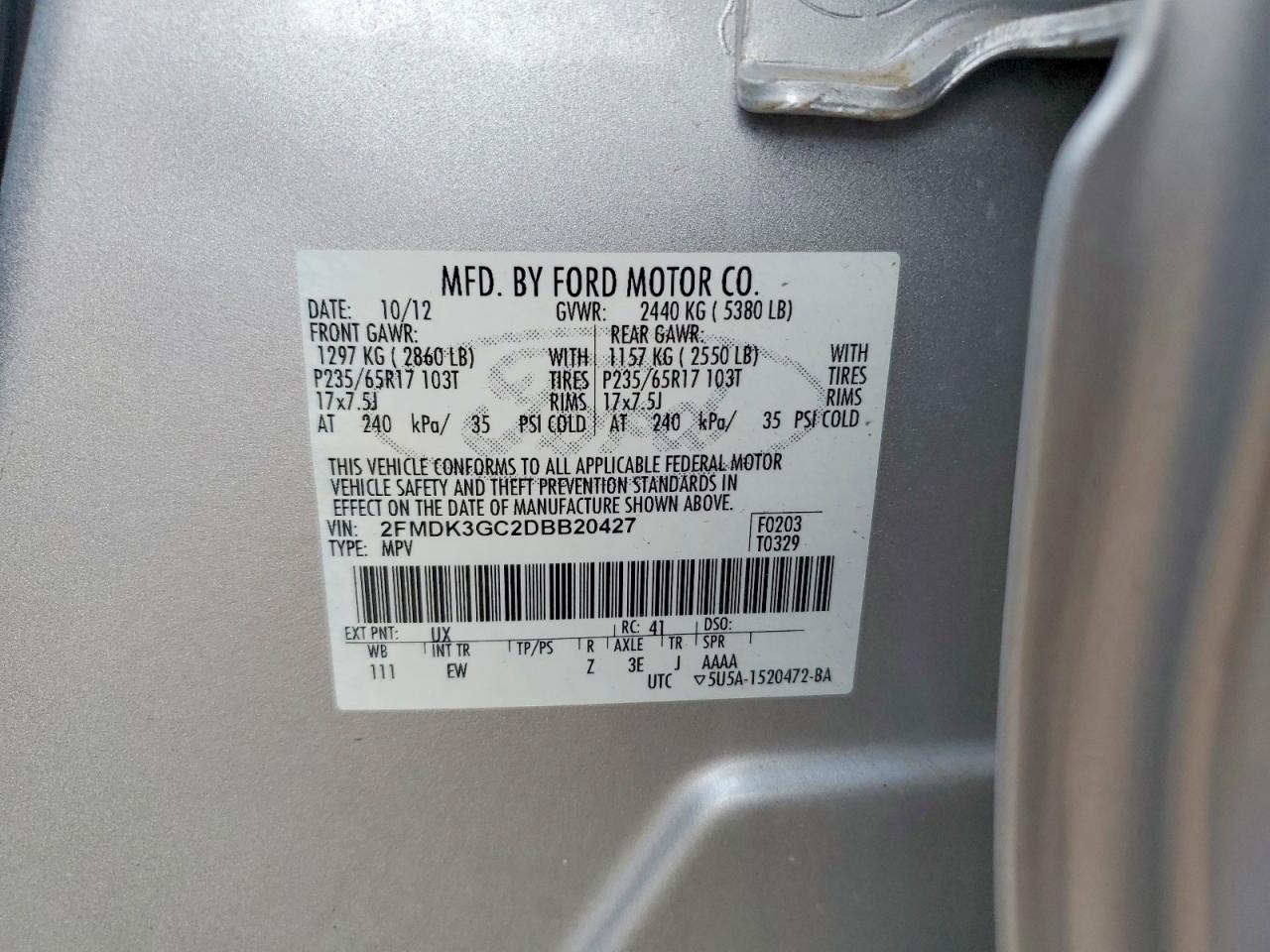 2013 FORD EDGE