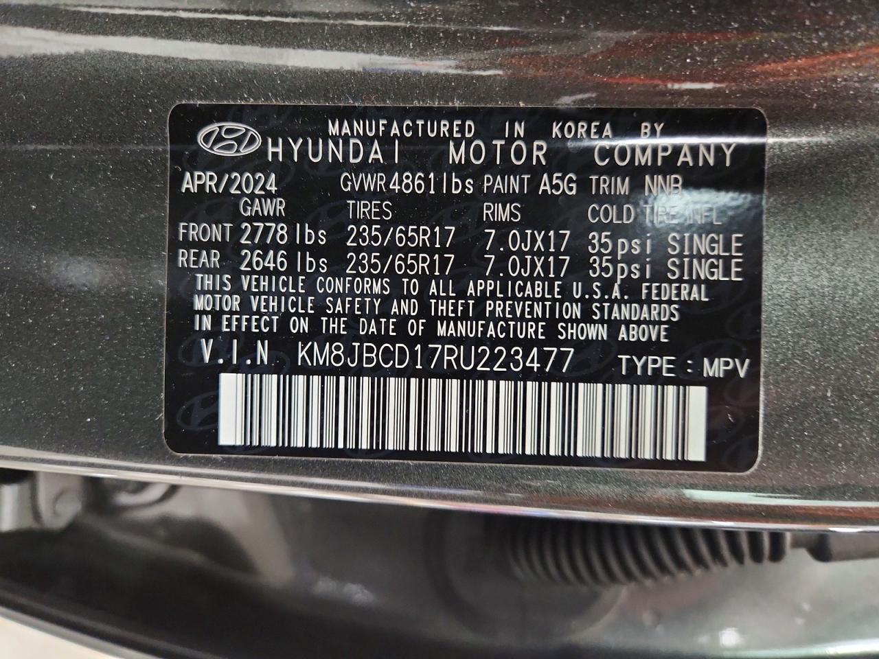 2024 HYUNDAI TUCSON