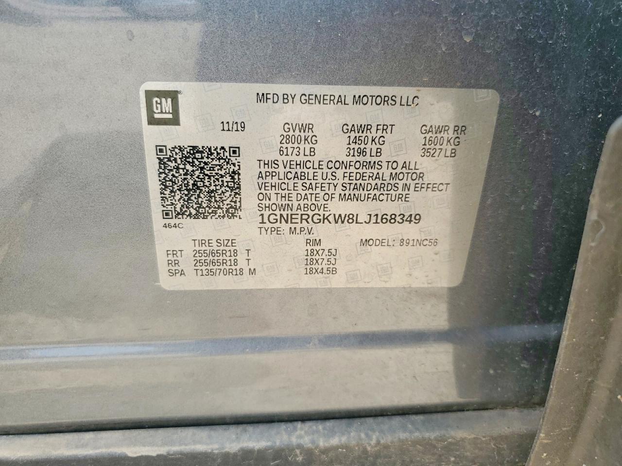 2020 CHEVROLET TRAVERSE