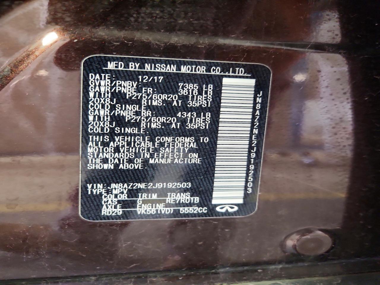 2018 INFINITI QX80