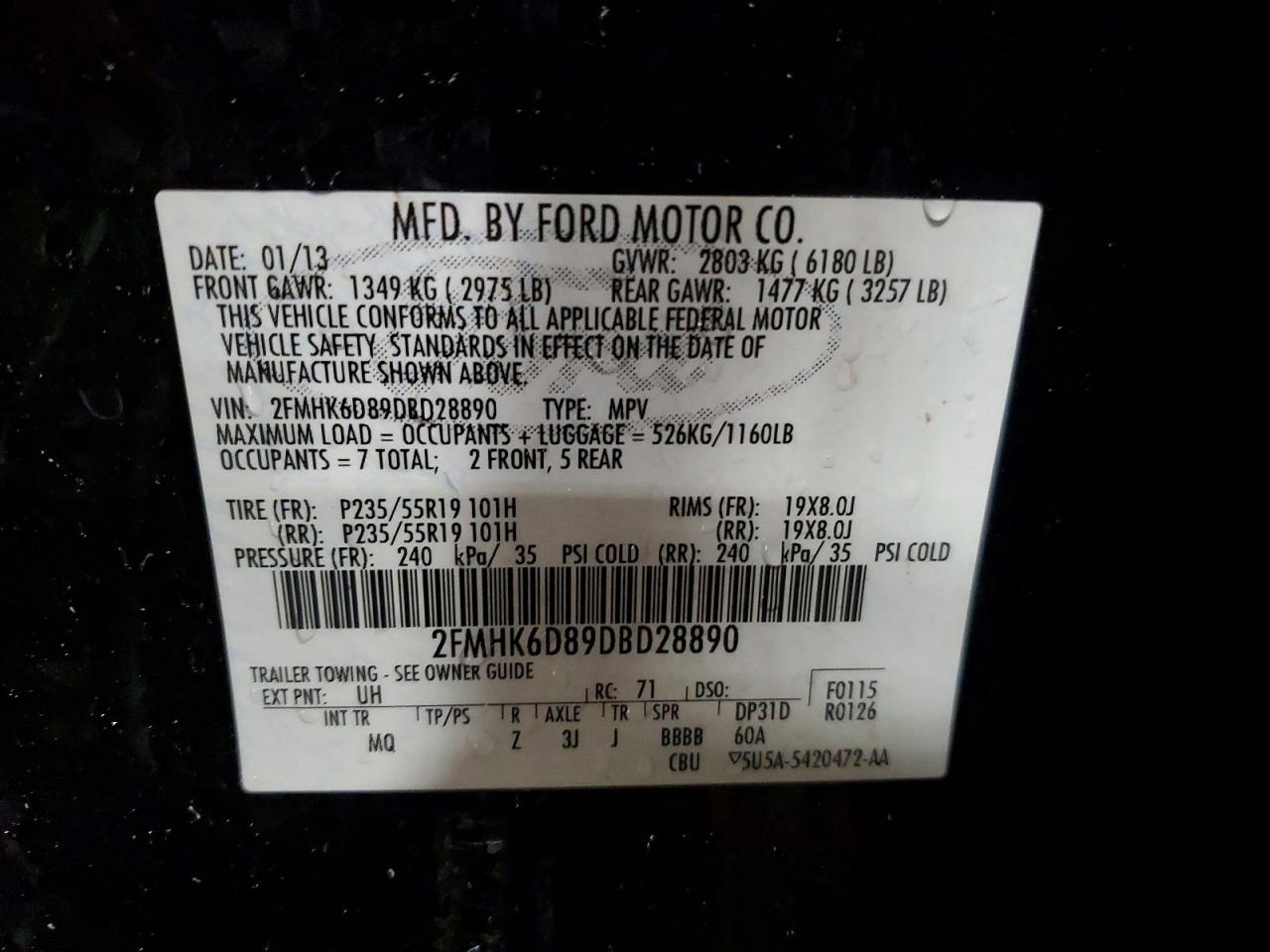 2013 FORD FLEX