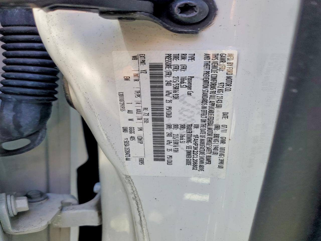 2012 FORD FOCUS