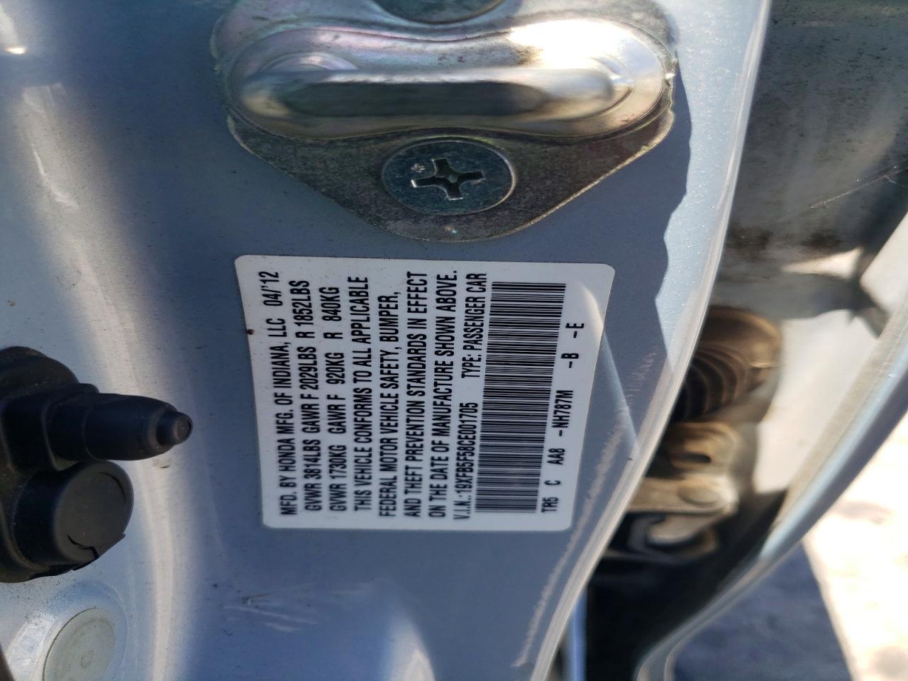 2012 HONDA CIVIC