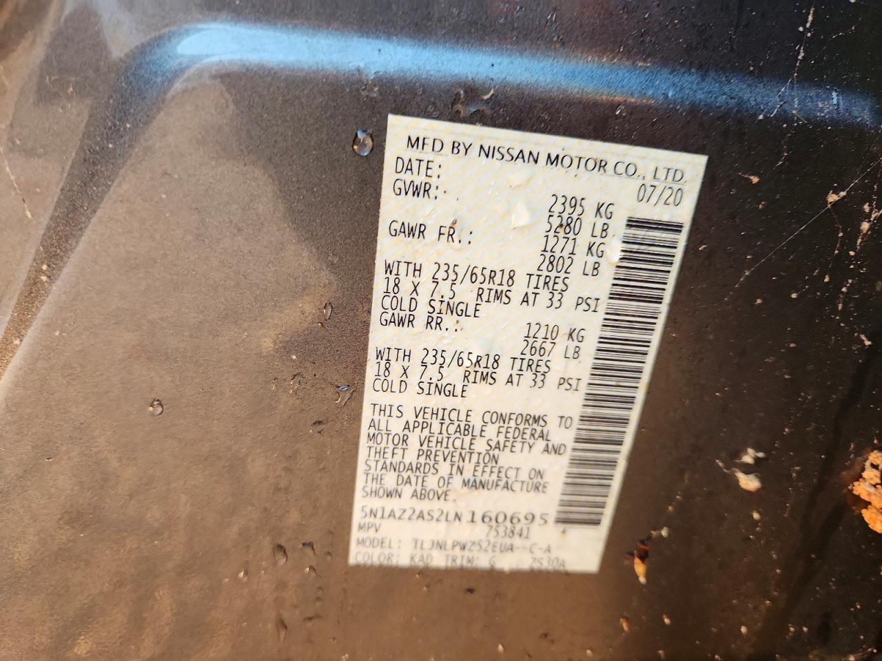 2020 NISSAN MURANO