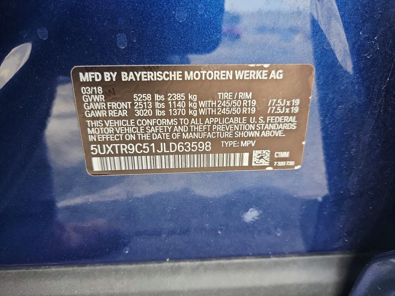 2018 BMW X3