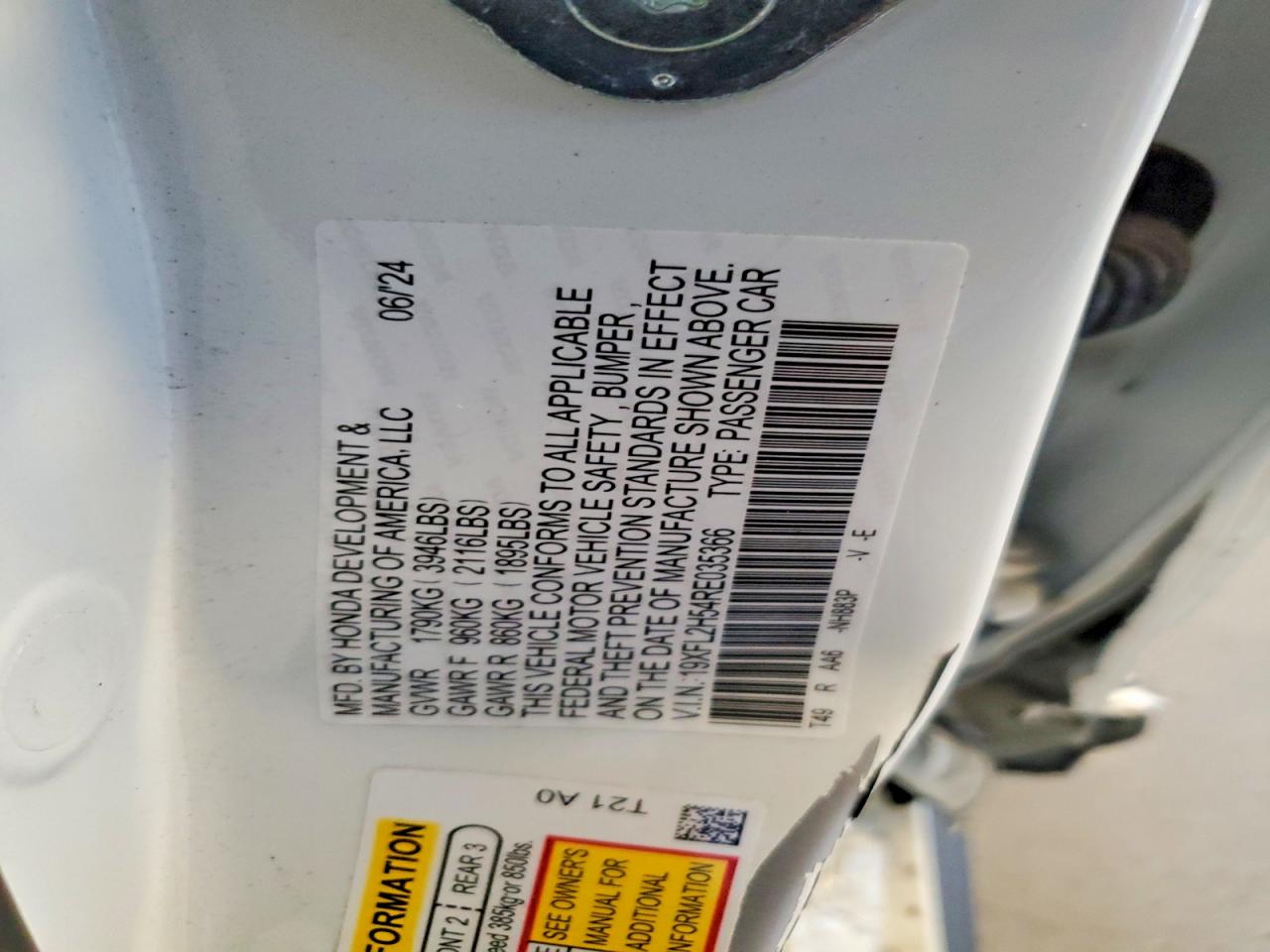 2024 HONDA CIVIC