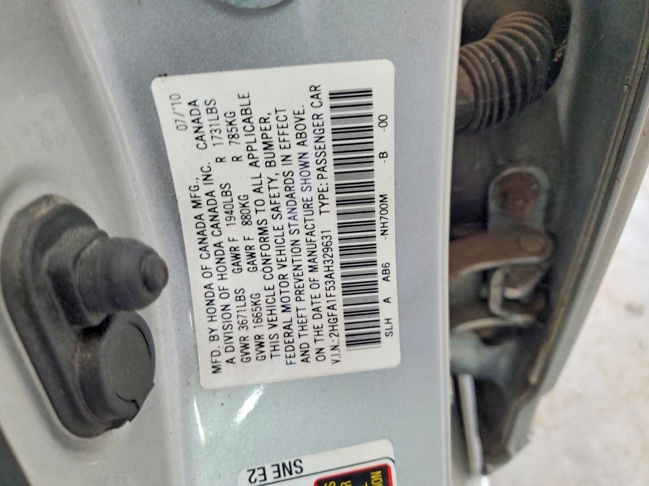 2010 HONDA CIVIC