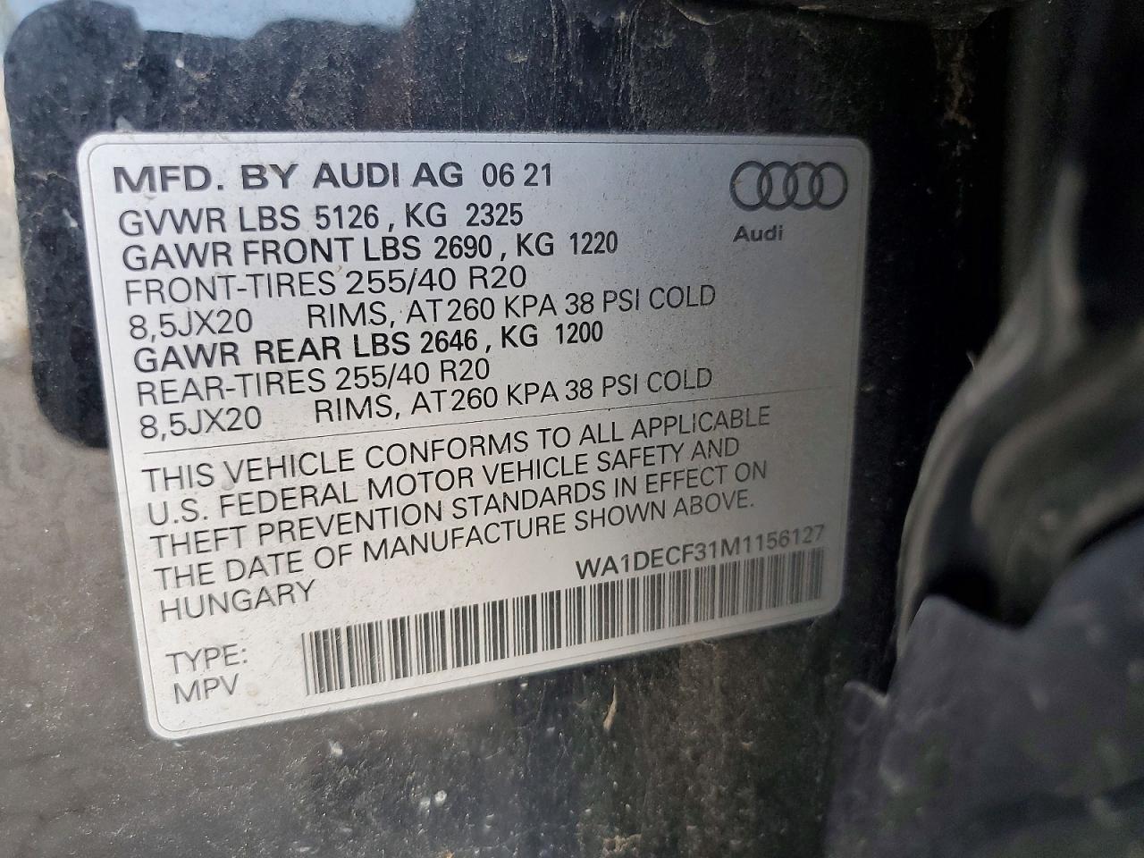 2021 AUDI Q3