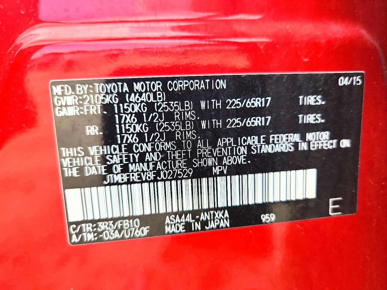 2015 TOYOTA RAV4