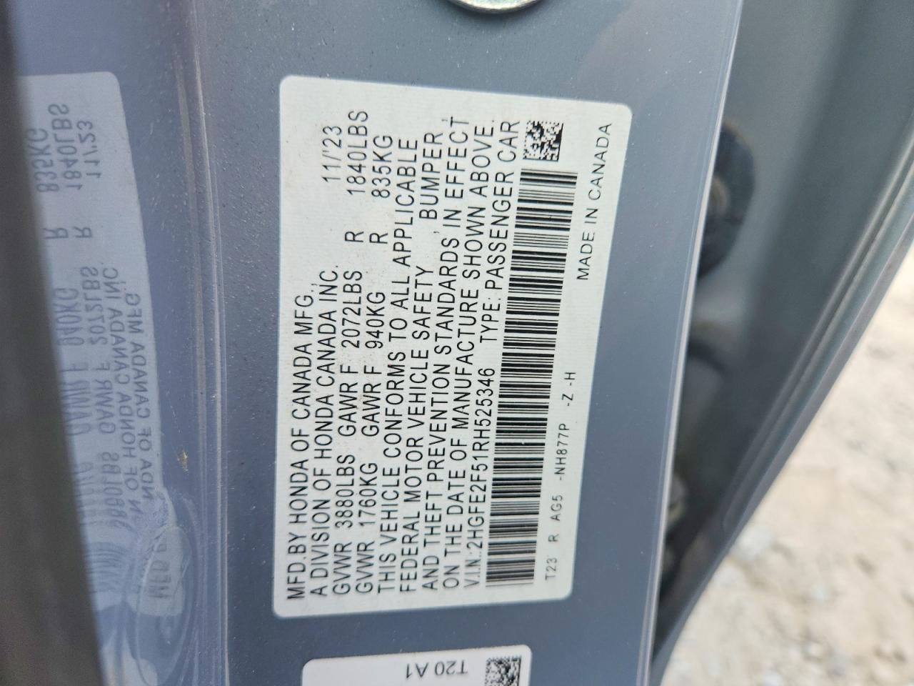 2024 HONDA CIVIC