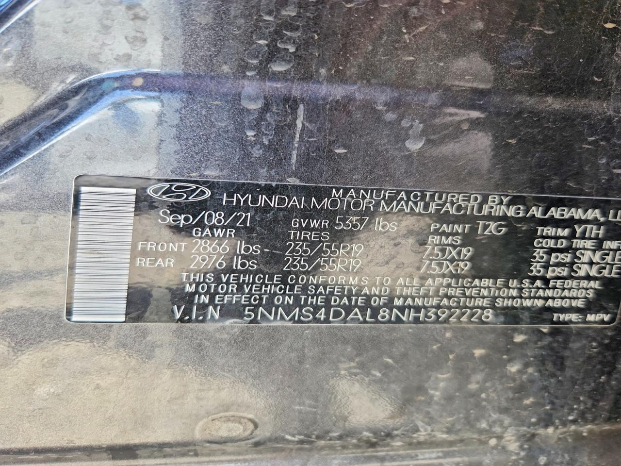 2022 HYUNDAI SANTA FE