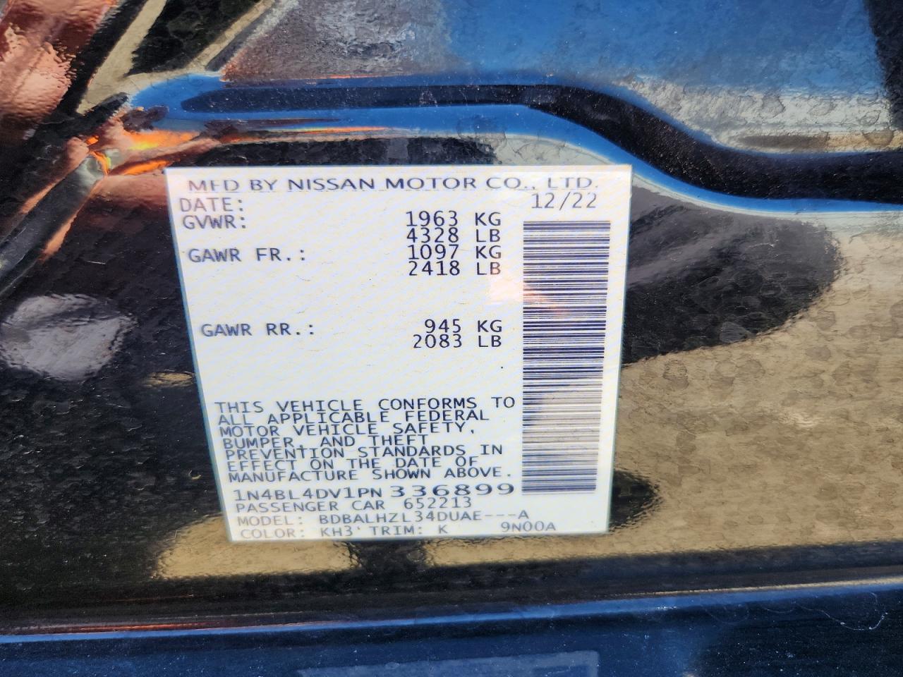 2023 NISSAN ALTIMA
