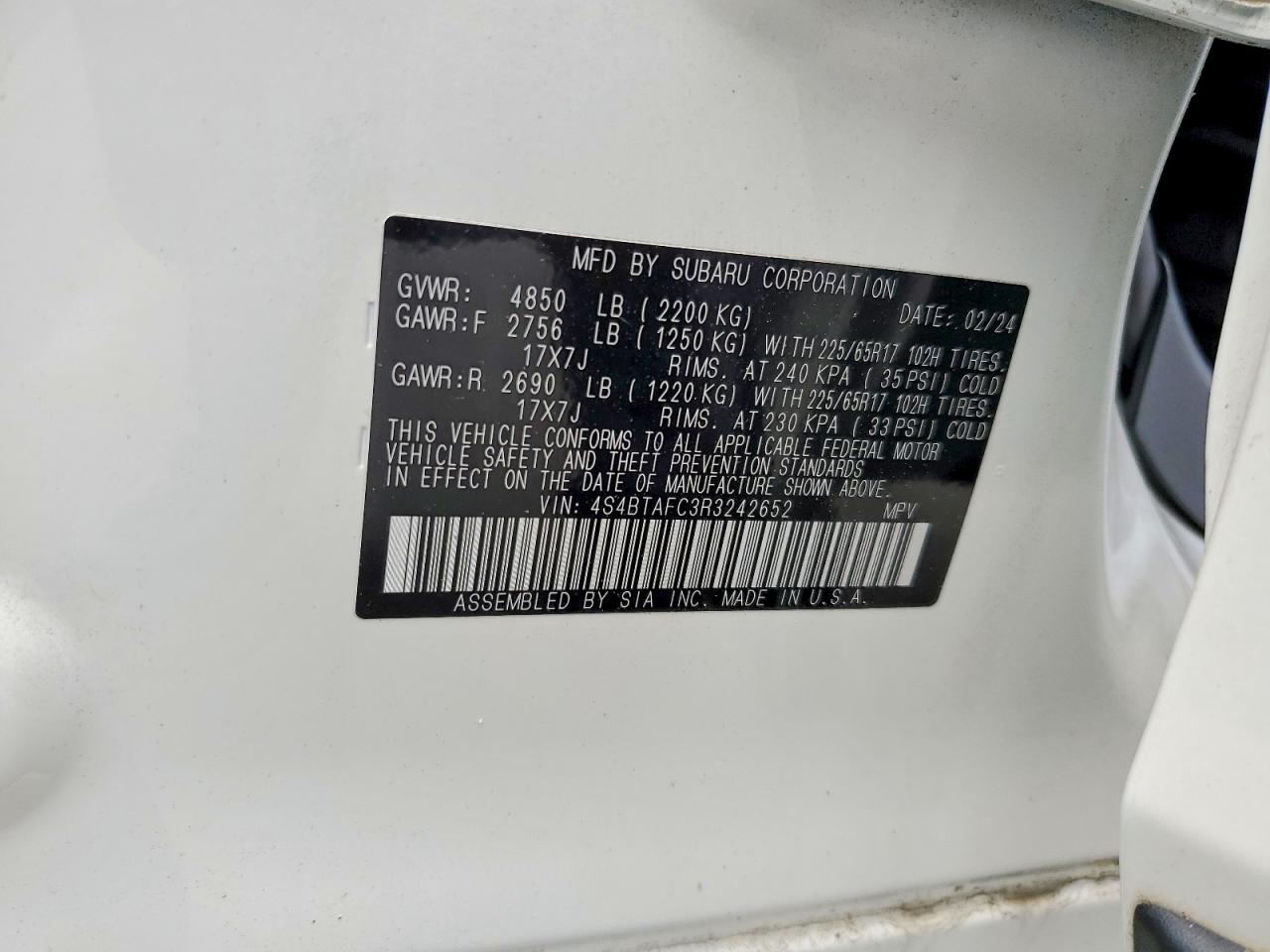 2024 SUBARU OUTBACK