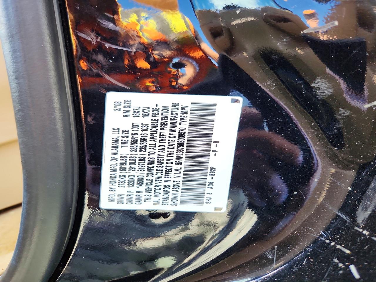 2008 HONDA ODYSSEY