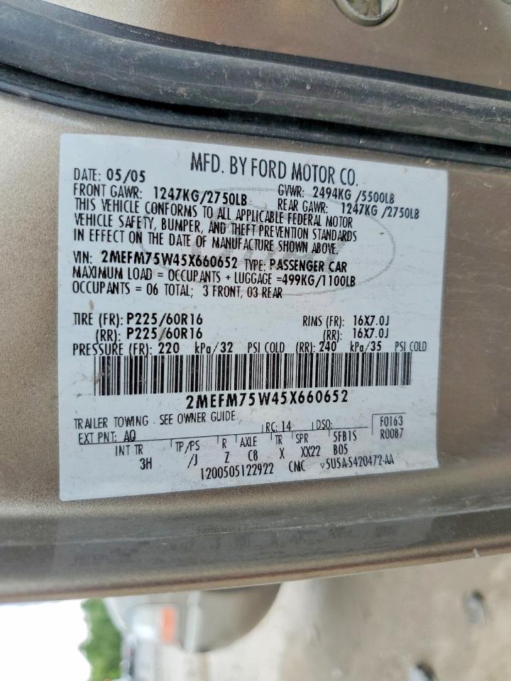 2005 MERCURY GRMARQUIS