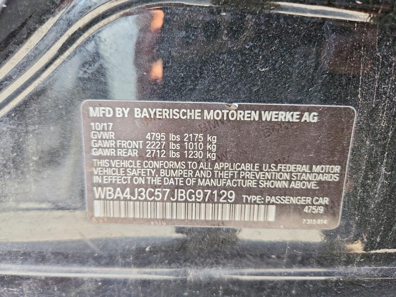 2018 BMW 4 SERIES