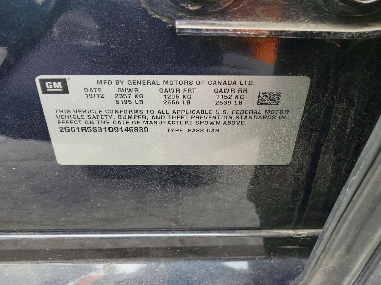 2013 CADILLAC XTS