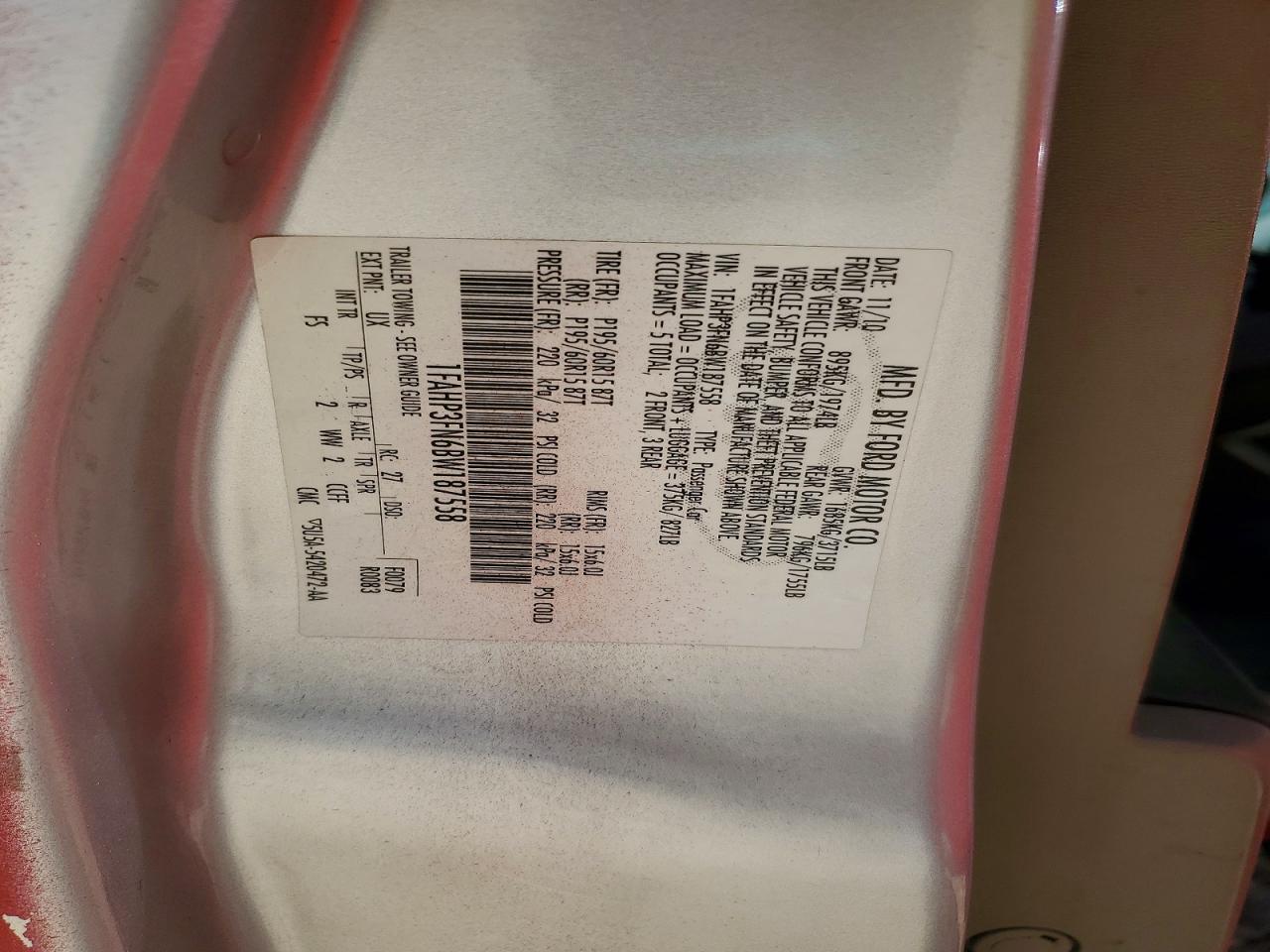 2011 FORD FOCUS