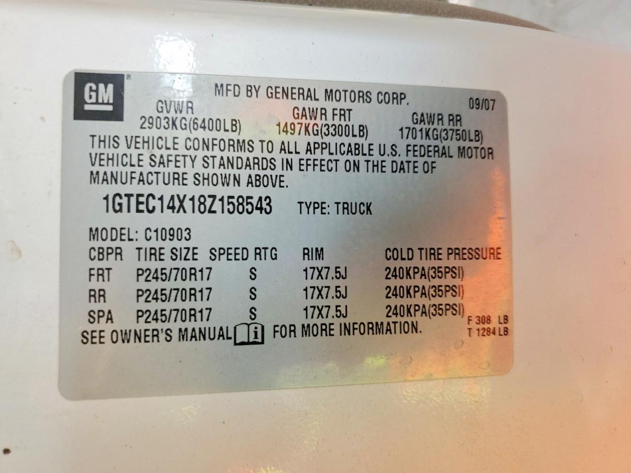 2008 GMC SIERRA