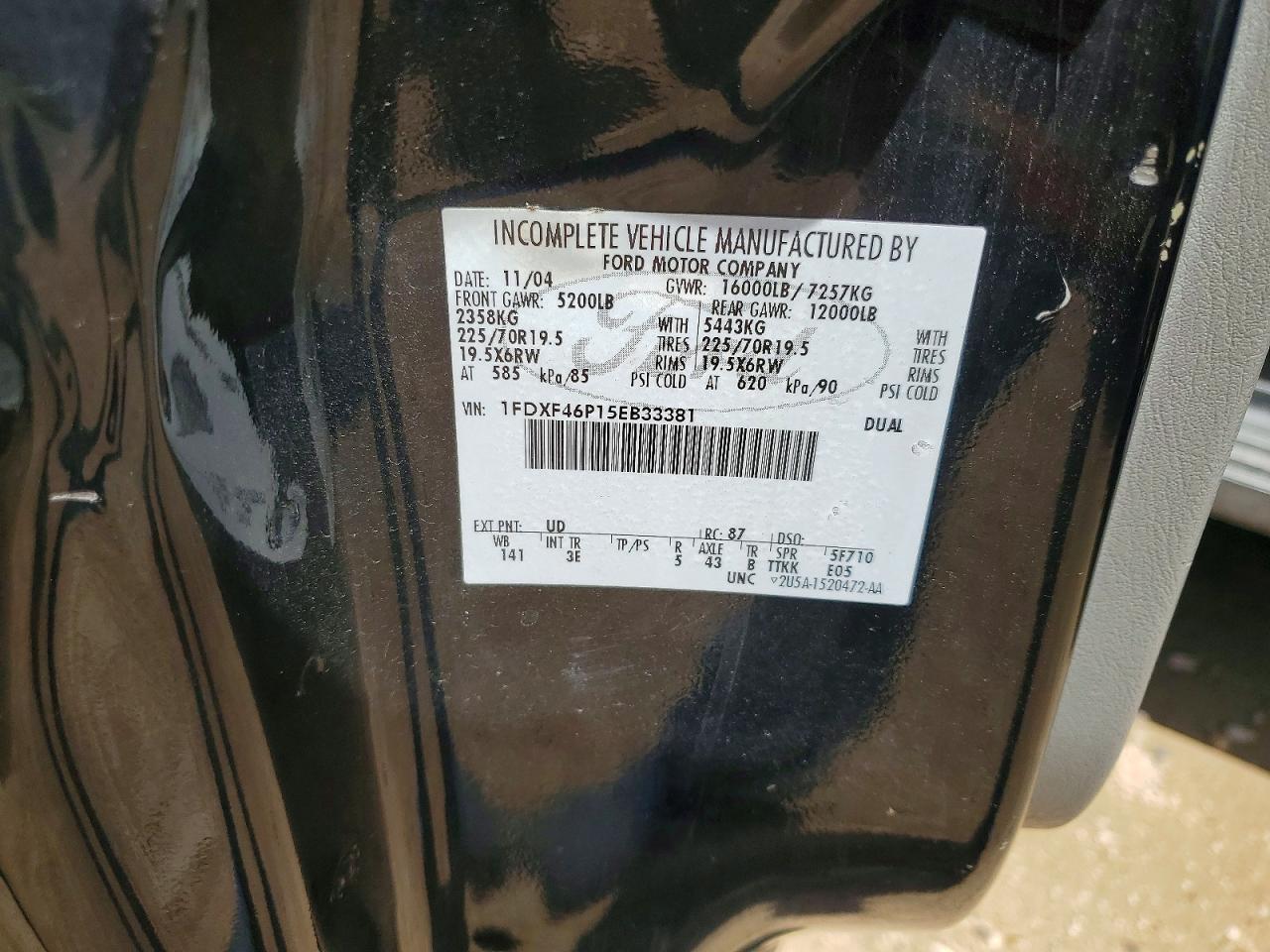 2005 FORD F450
