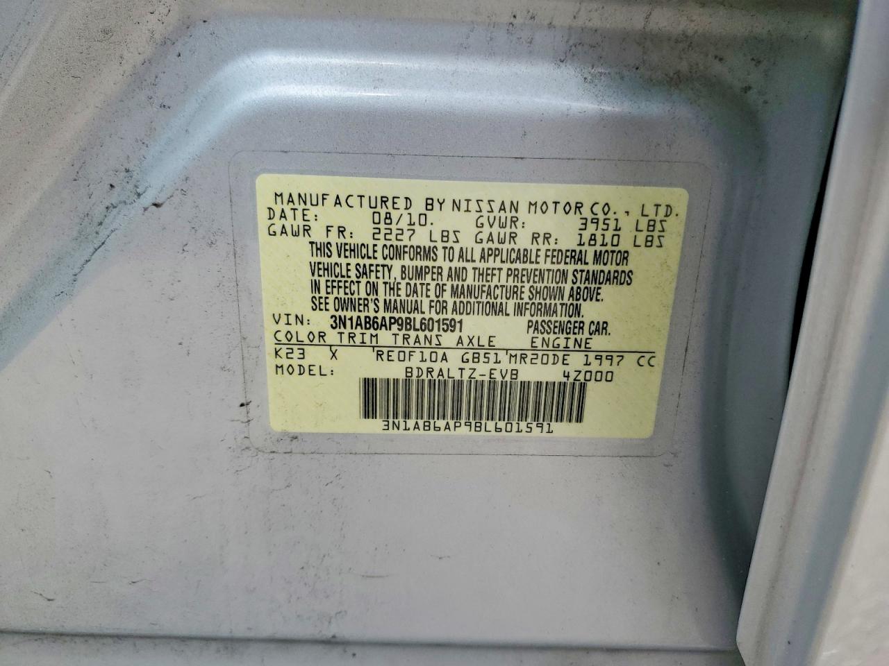 2011 NISSAN SENTRA