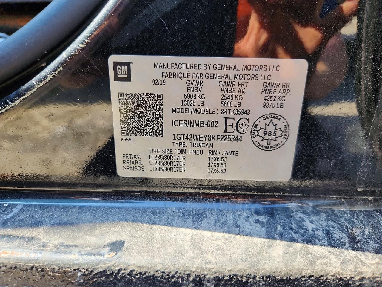 2019 GMC SIERRA