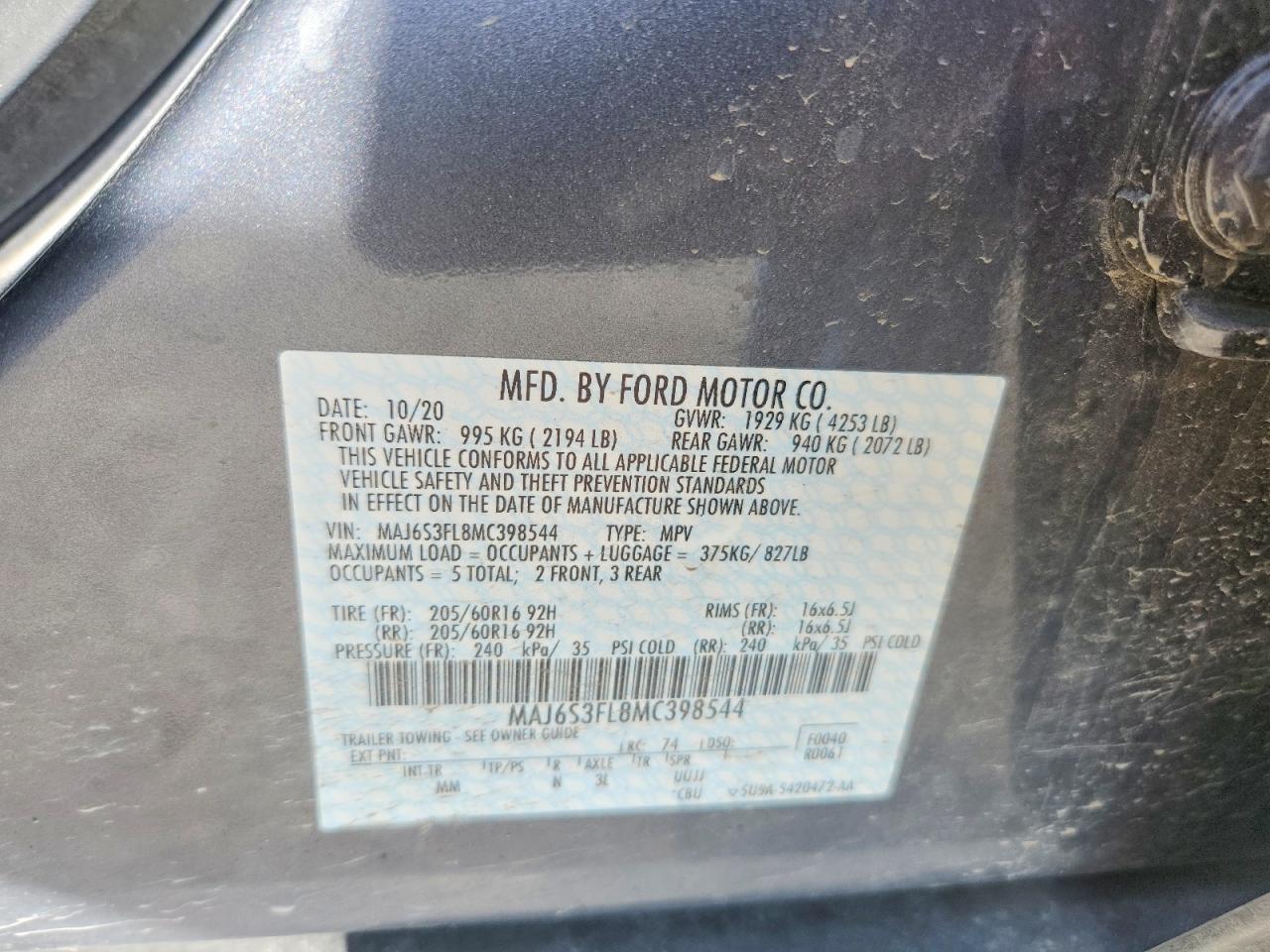 2021 FORD ECOSPORT