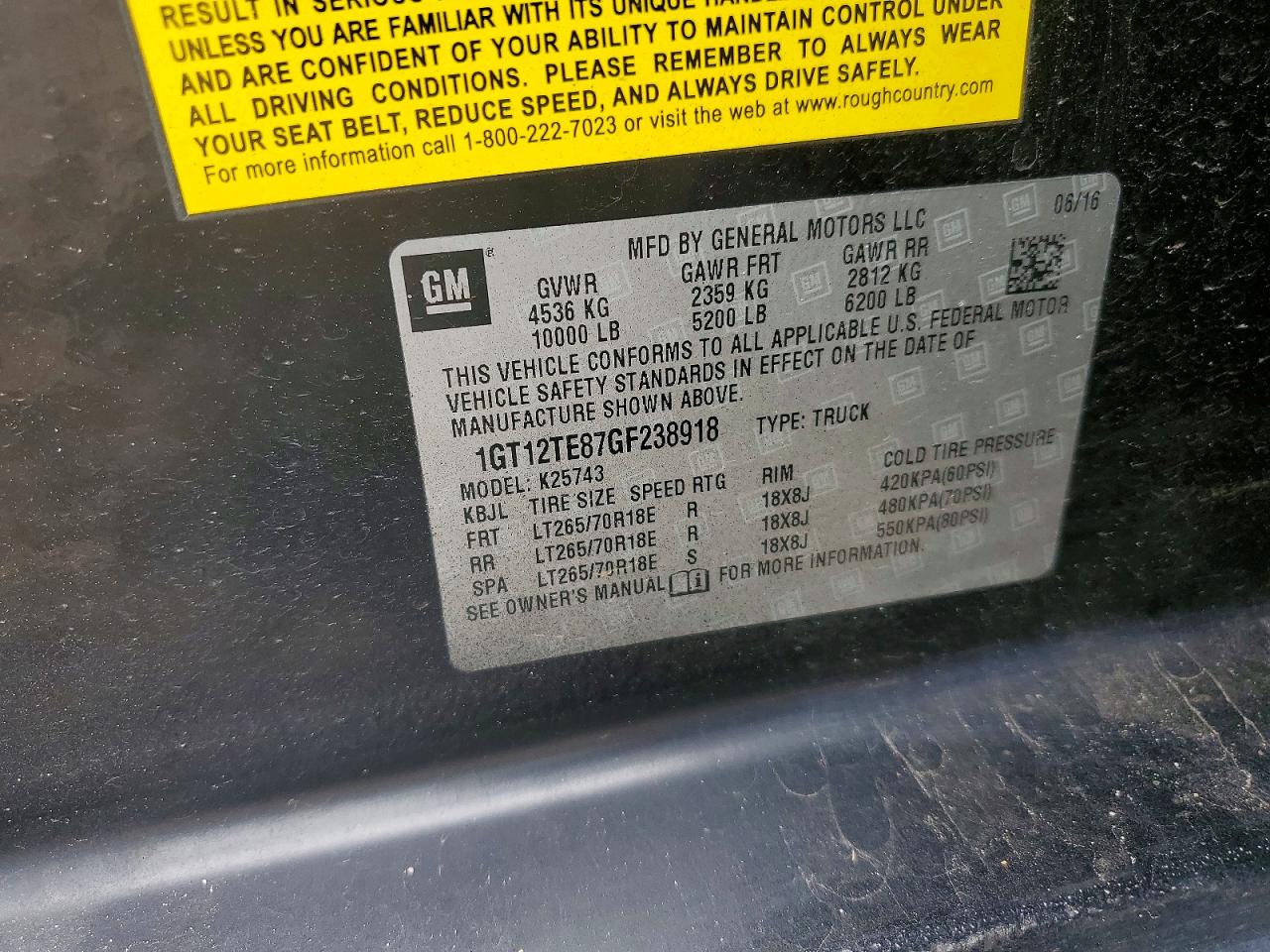 2016 GMC SIERRA