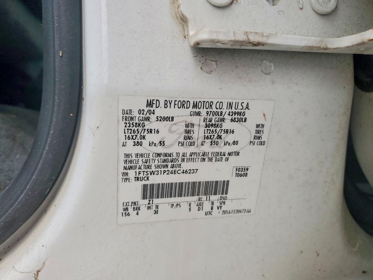 2004 FORD F350