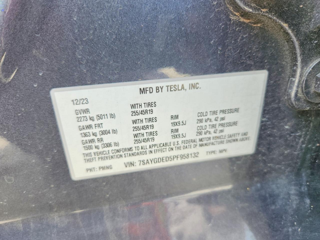 2023 TESLA MODEL Y