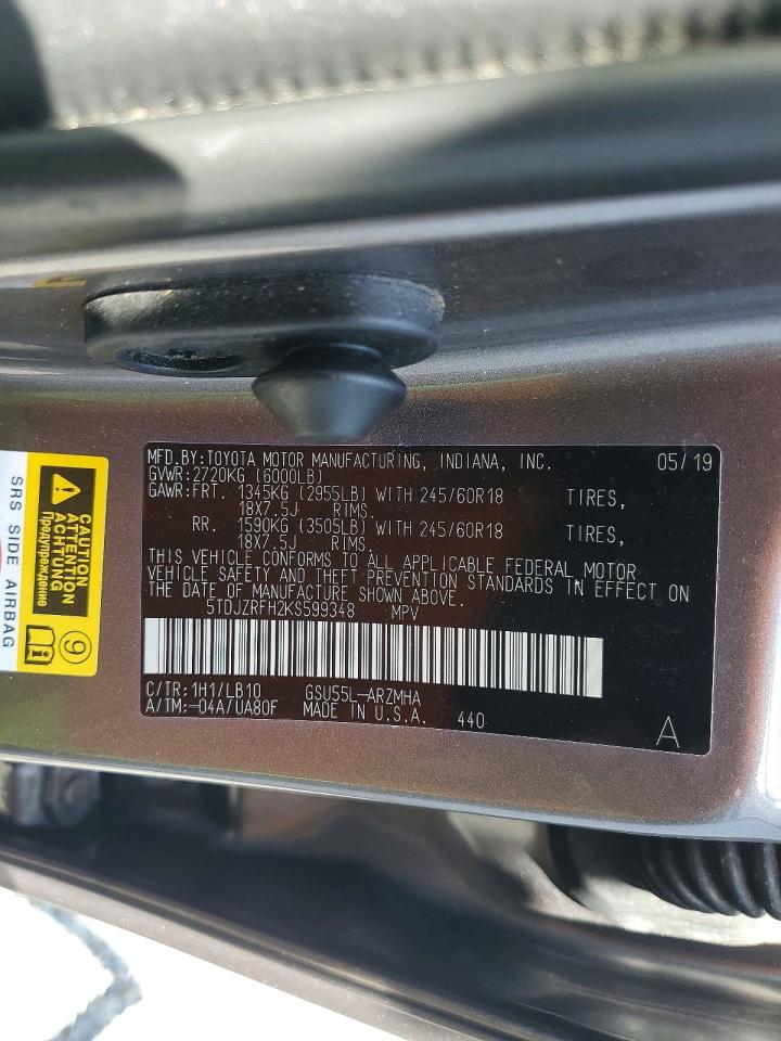 2019 TOYOTA HIGHLANDER