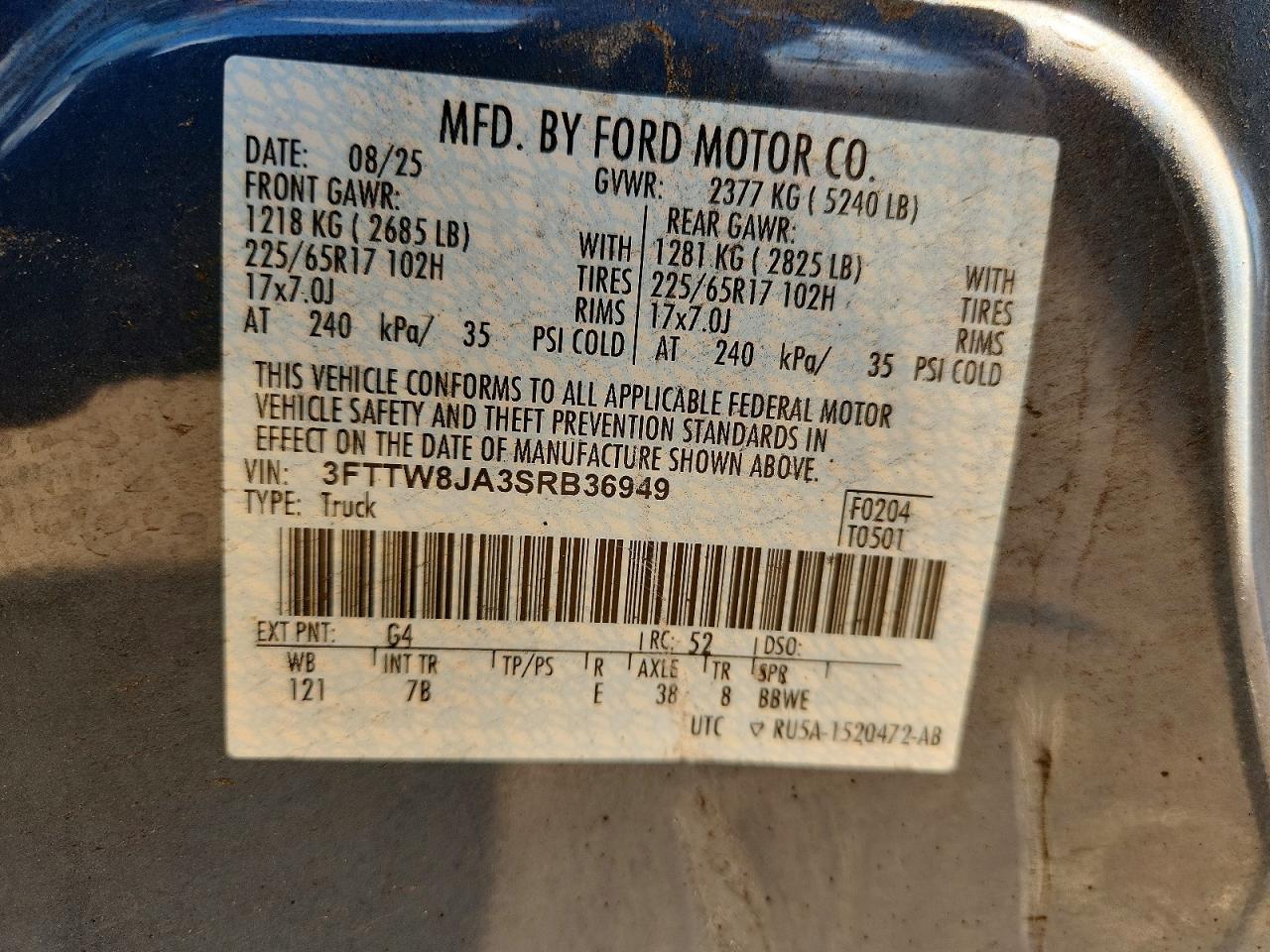2025 FORD MAVERICK X