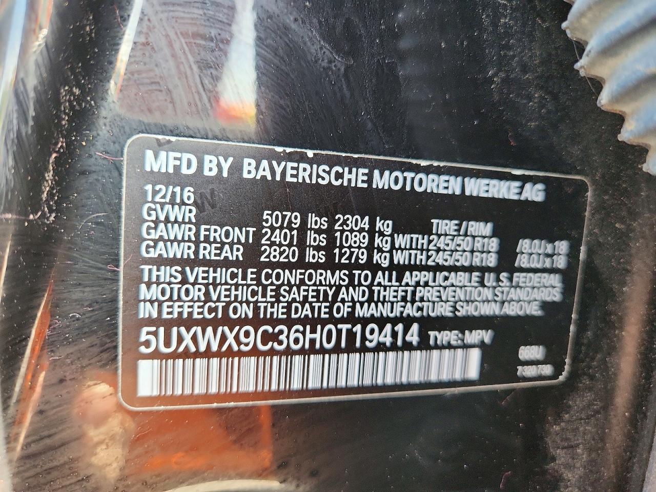 2017 BMW X3