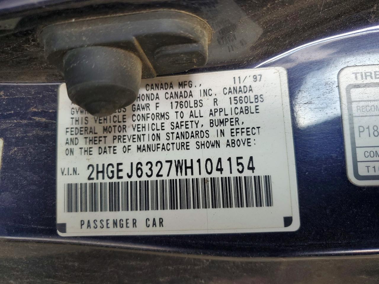 1998 HONDA CIVIC
