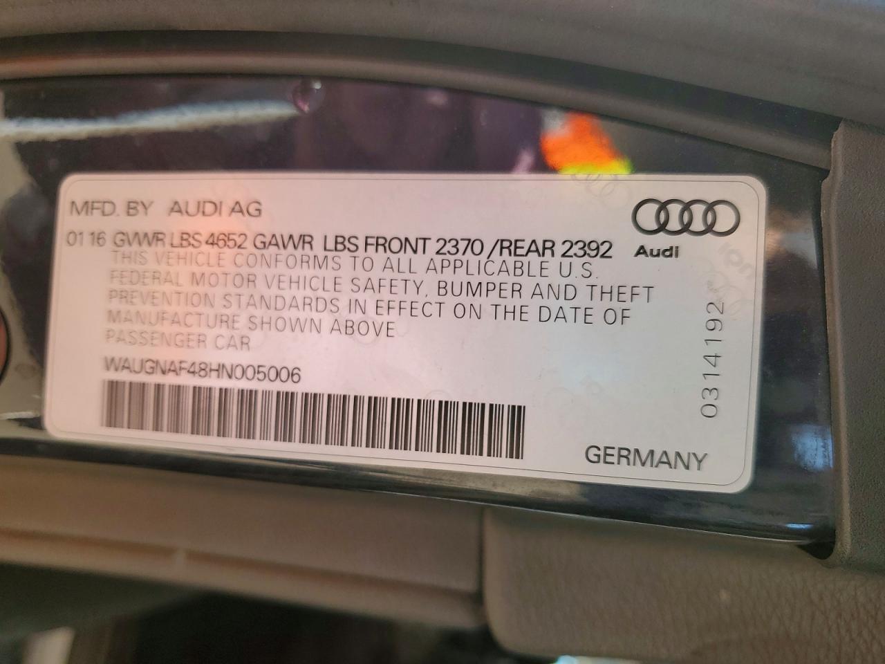 2017 AUDI A4
