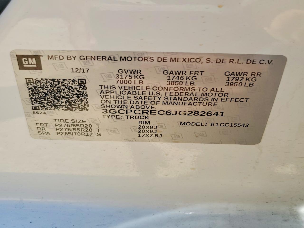 2018 CHEVROLET SILVERADO