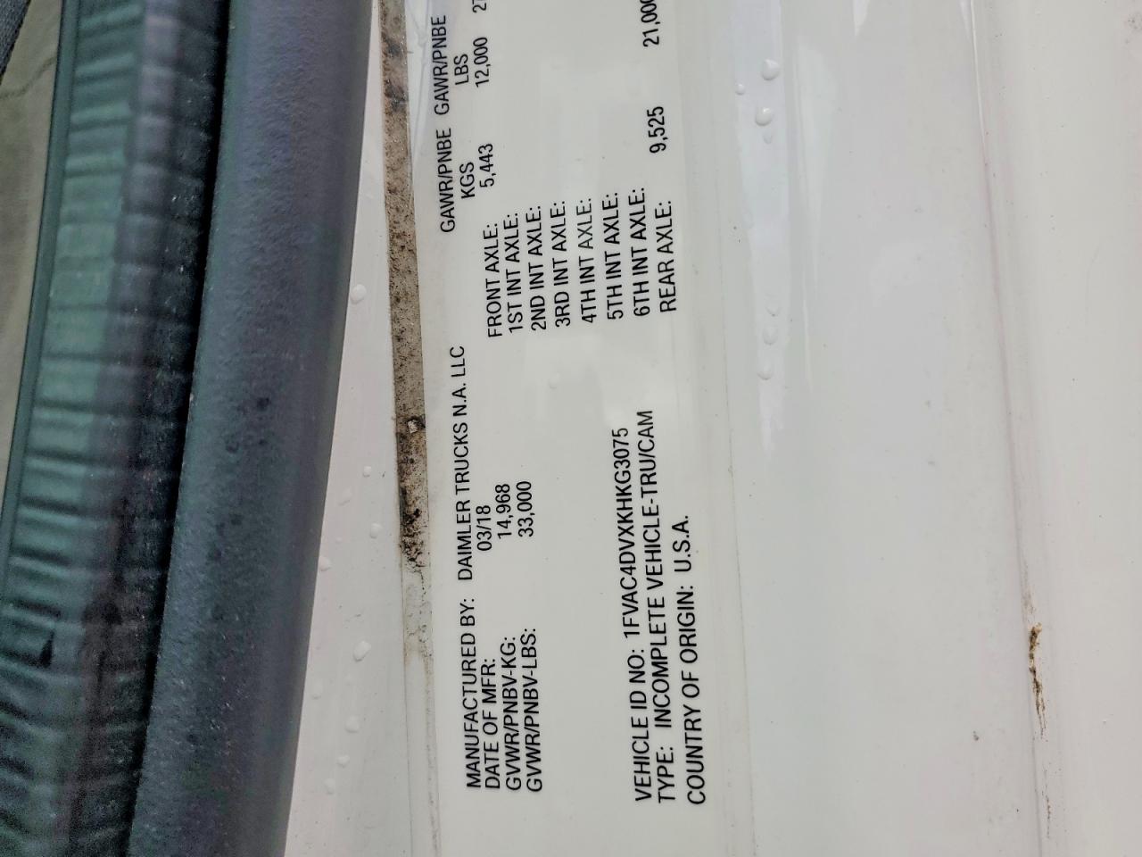 2019 FREIGHTLINER ALL OTHER
