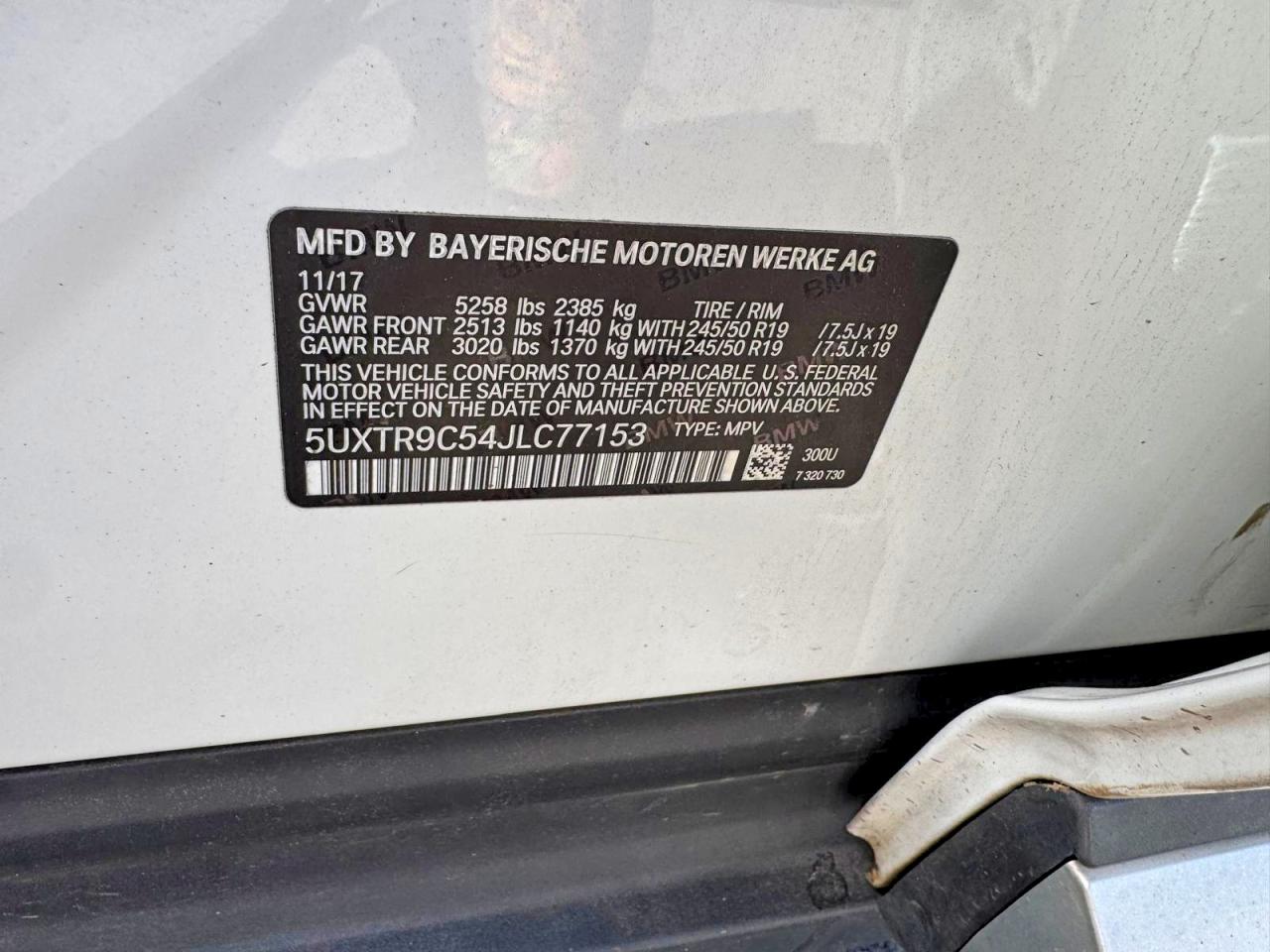 2018 BMW X3