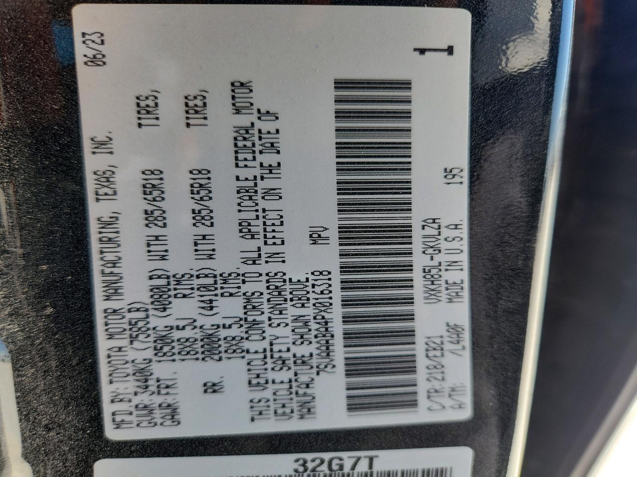 2023 TOYOTA SEQUOIA