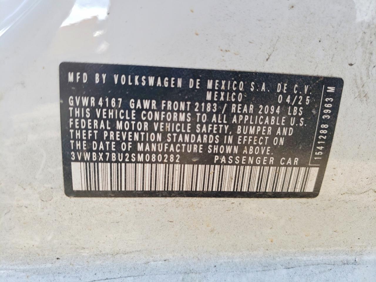 2025 VOLKSWAGEN JETTA