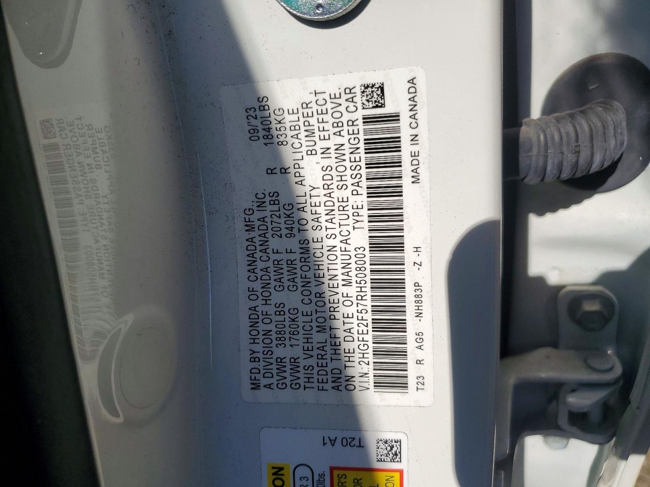 2024 HONDA CIVIC