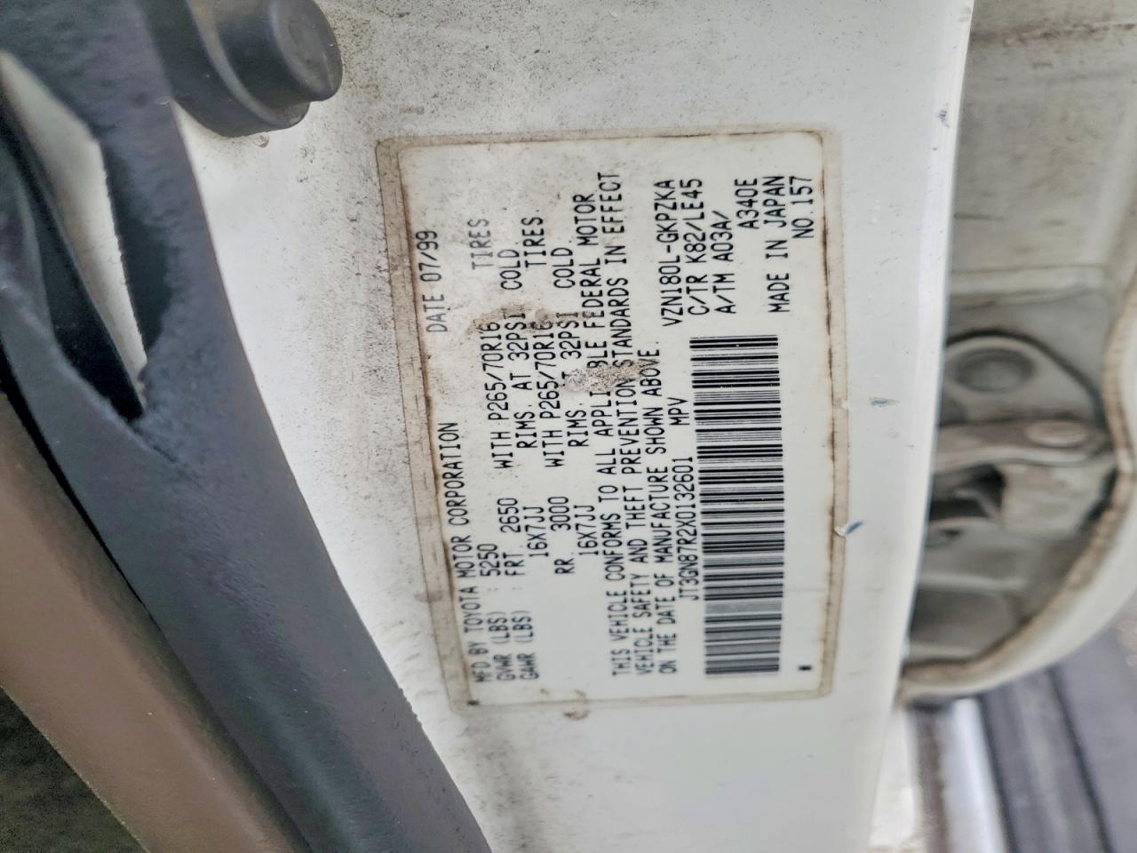 1999 TOYOTA 4RUNNER