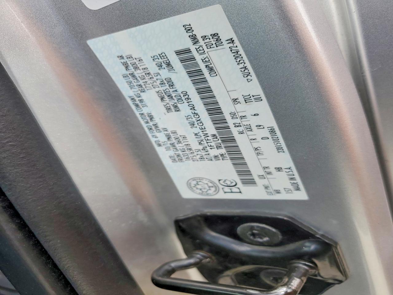 2016 FORD F150