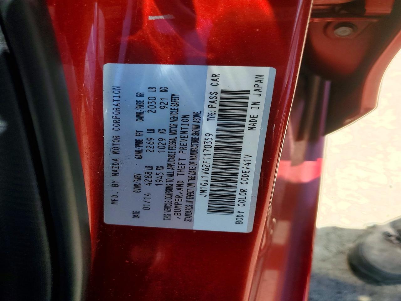 2015 MAZDA 6