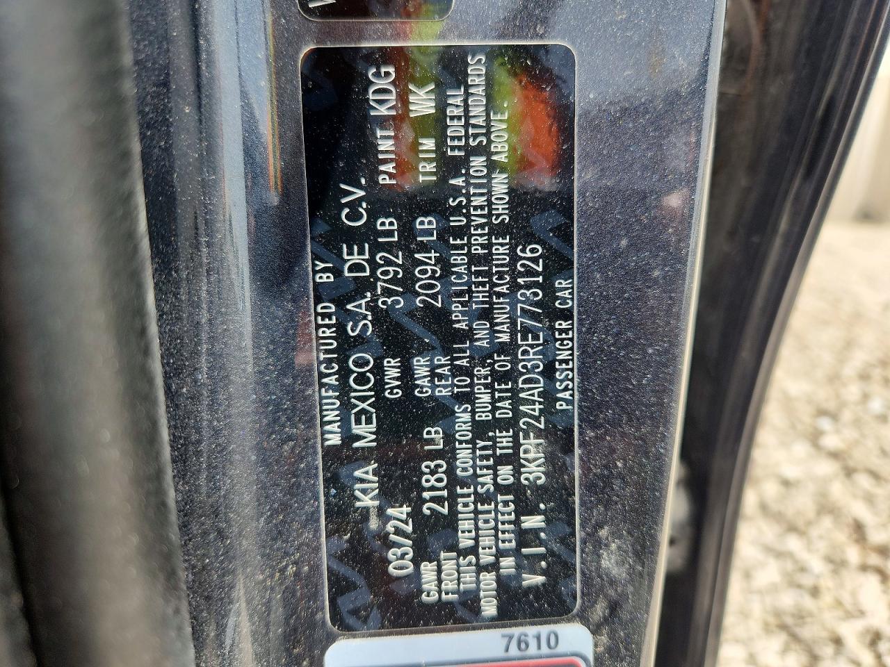 2024 KIA FORTE