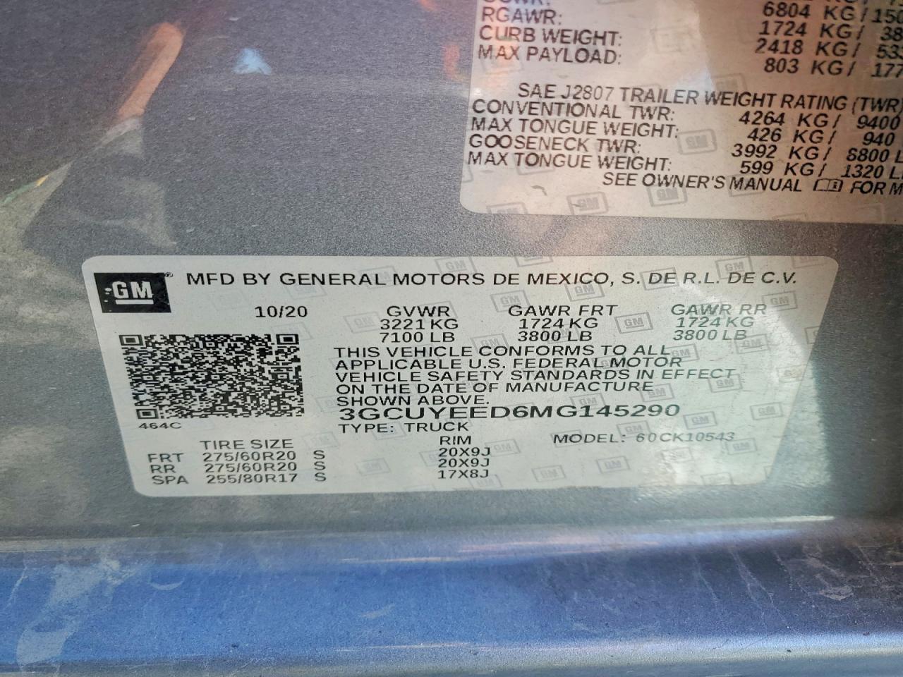 2021 CHEVROLET SILVERADO