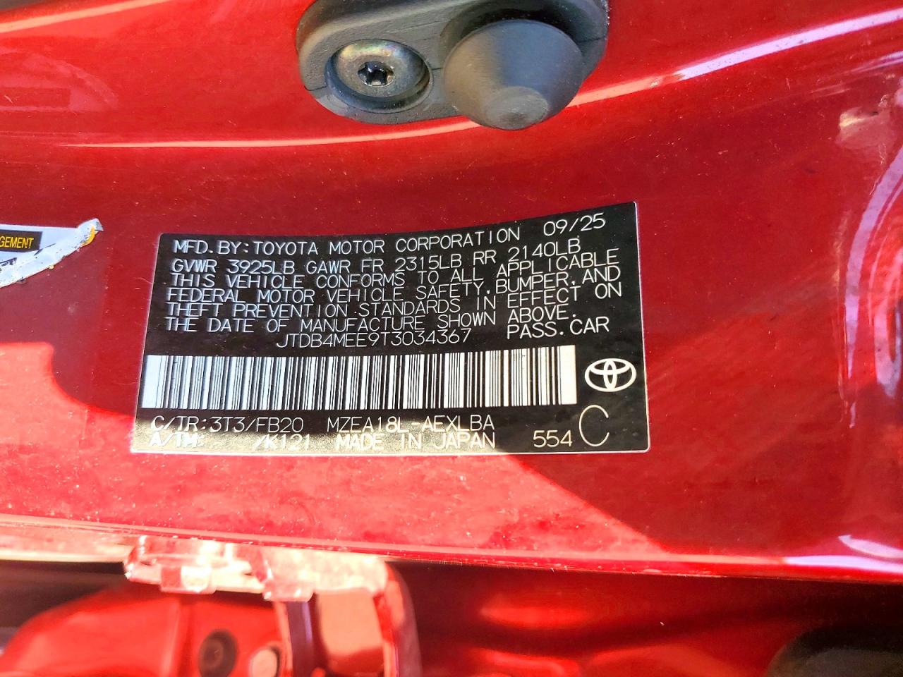 2026 TOYOTA COROLLA