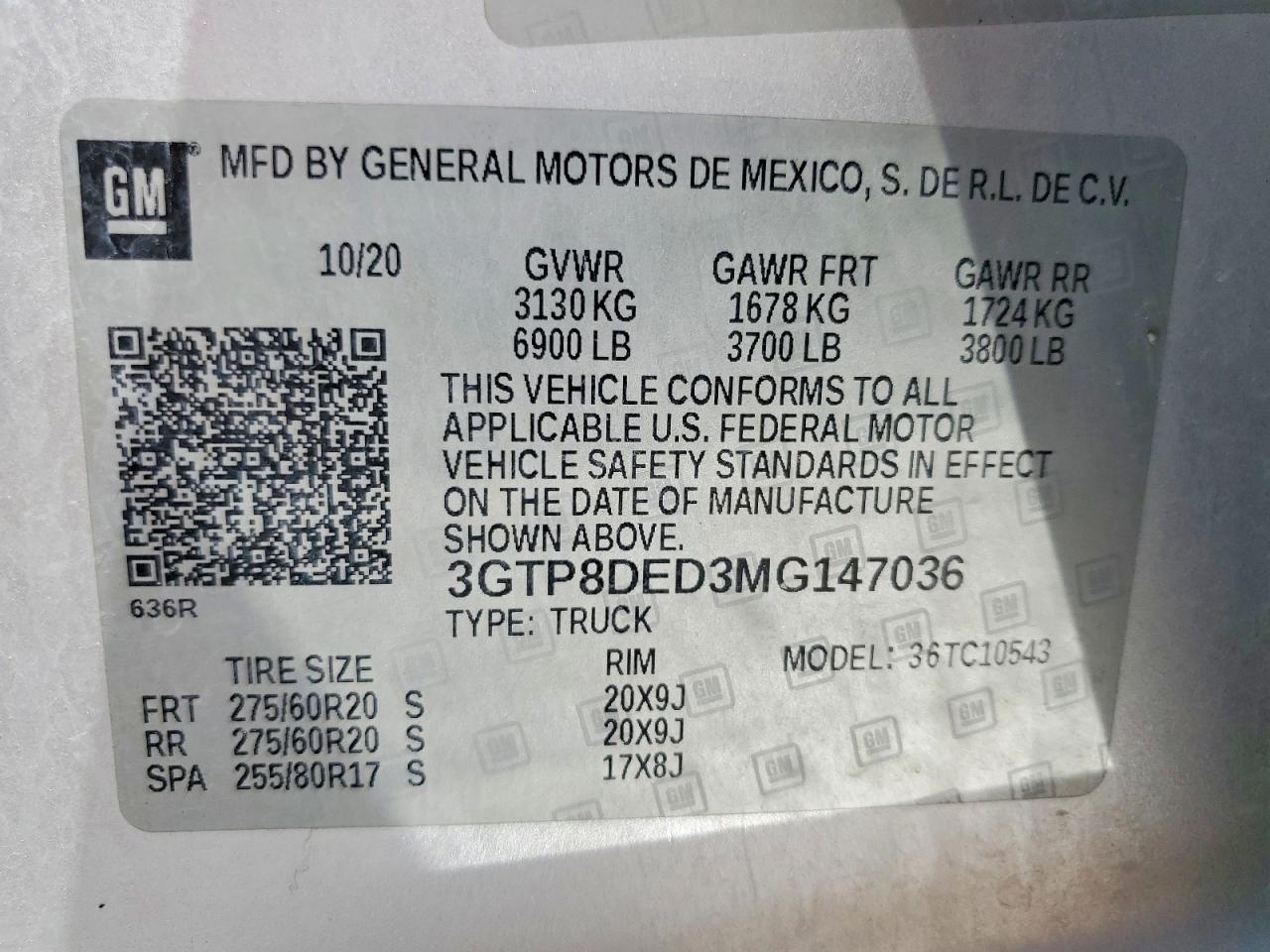 2021 GMC SIERRA