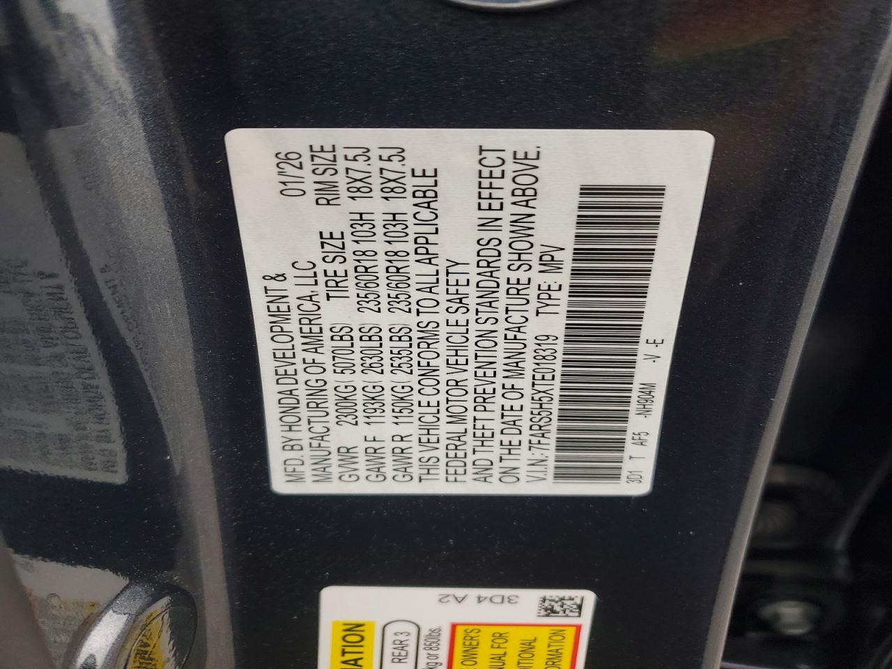 2026 HONDA CRV
